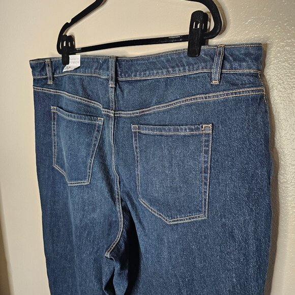 Lane Bryant 22 Mid Rise Boyfreind Jeans Medium Wash Denim Stretch Straight Leg - Picture 5 of 6